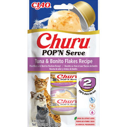 Inaba Ciao Churu Pop & Serve with Tuna & Bonito Flakes 70gr
