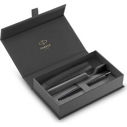 PARKER XL MONOCHROME BLACK CT BALLPEN + BLACK POUCH