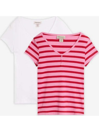 T-shirt από καθαρό βιολογικό βαμβάκι (συσκευασία των 2)