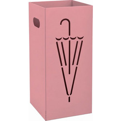Ομπρελοθήκη Τετράγωνη - Matt Pink, Pam & Co, W22 x D22 x H50 (cm) 26-303