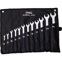 DELI σετ γερμανοπολύγωνα κλειδιά DL130012A, 6-24mm, 12τμχ