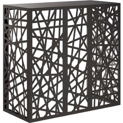 vidaXL Κάλυμμα κλιματιστικού Μαύρο 110 x 50 x 105 cm Ατσάλι