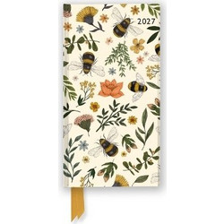 Jade Mosinski: Garden Bees 2027 Luxury Slimline Pocket Diary Planner - Week to View