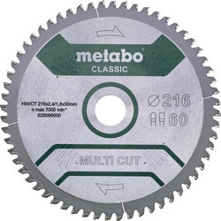 Metabo Δίσκος Κοπής Ξύλου 216mm 7176466
