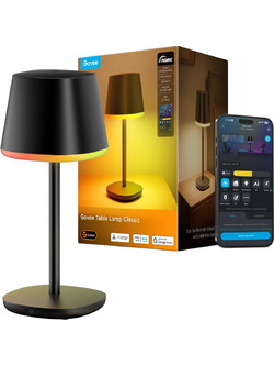 Govee Table Lamp Classic - RGBICWW Smart Cordless Desk Lamp
