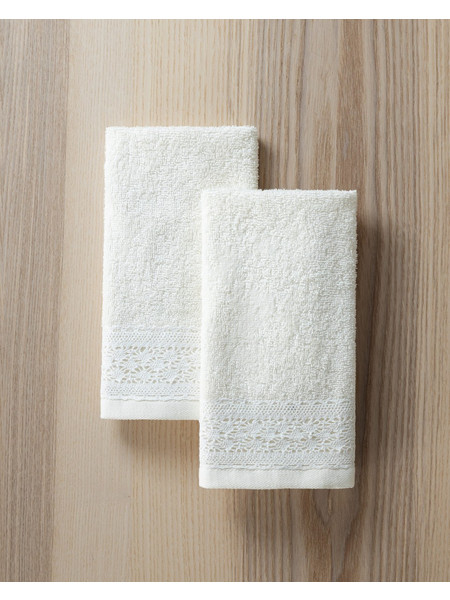 Σετ Πετσέτες (2 x 30x50) - Ever After Ivory της Nima Home 100% Terry Cotton, 400 gsm Σετ (2 x 30x50)