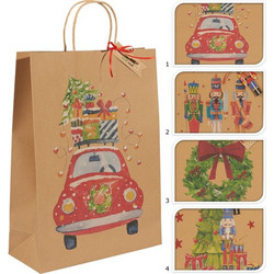 ΤΣΑΝΤΑ ΔΩΡΟΥ ΚΡΑΦΤ XMAS SCENE 30x12x40cm ASSORTED