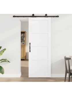vidaXL Πόρτα Εσωτερική Συρόμενη Ξύλινη Λευκή 73.5x198.5cm 3450070