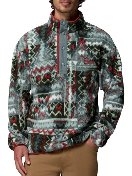 Ανδρική Μπλούζα Helvetia(TM) II Printed Half Snap Fleece 20984613-343 πράσινο