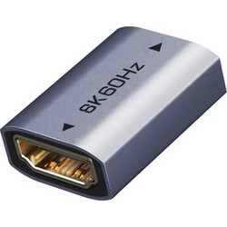 CABLETIME αντάπτορας HDMI CT-HEF8K-AG, 8K/60Hz, 4K/120Hz, 48 Gbps, γκρι