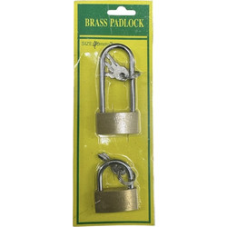 λουκετο σετ 2 τεμαχιων 40mm brass padlock m-142 Χρυσο