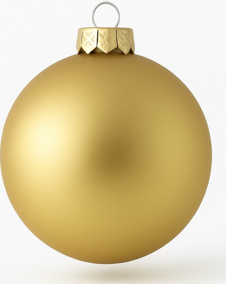 Χριστουγεννιάτικη μπάλα Γυάλινη Christmas Gold Matte 10cm (LongStar) (GL-10M-GO)