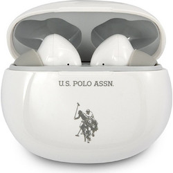 Polo US Wireless Ακουστικά Bluetooth In Ear White