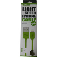 ΚΑΛΩΔΙΟ GFUN USB ΣΕ DATA/LIGHTING IPHONE ΣΥΜΒΑΤΟ ΠΡΑΣΙΝΟ 78-LIGGR