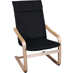 Woodwell Πολυθρόνα Μαύρη Ε7150,2