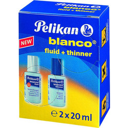 Διορθωτικό σετ Pelikan Blanco διορθωτικό 20ml + διαλυτικό 20ml