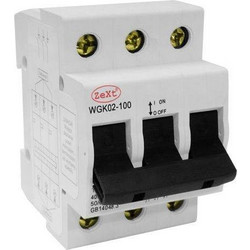 Zext Διακόπτης ράγας τριφασικός 3x100A A00-WGK02-100- 3P