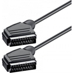 Καλώδιο Scart 21pin σε Scart 21pin, 1,4 μετρά - ΜΑΥΡΟ, Power Tech