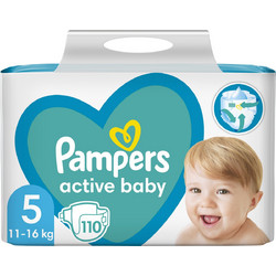 Pampers Active Baby Πάνες No5 11-16kg 110τμχ