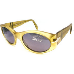 Persol PO 2543S 186S/51 Ανδρικά Γυαλιά Ηλίου Οβάλ Κοκάλινα Κίτρινα με Μαύρο Polarized Φακό