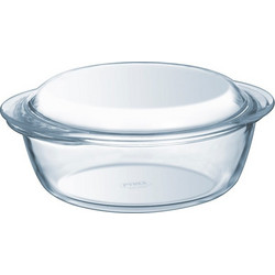 Pyrex Πυρίμαχη Γυάλινη Γάστρα Στρογγυλή με Καπάκι 2.1lt