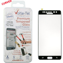 VOLTE-TEL TEMPERED GLASS SAMSUNG NOTE FE N935 5.7in 0.26mm 3D CURVED FULL COVER BLACK VOLTE-TEL