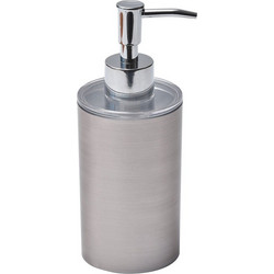 Διανεμητής σαπουνιού Dispenser, Δοχείο για κρεμοσάπουνο με αντλία σε Ασημί χρώμα - Evideco