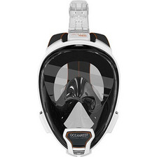 Ocean Reef Aria Snorkel S/M Μάσκα Θαλάσσης Full Face Μαύρη Λευκή