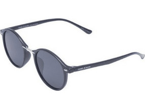 Daniel Klein DK4289-C1 Ανδρικά Γυαλιά Ηλίου Στρογγυλά Κοκάλινα Μαύρα με Μαύρο Polarized Φακό
