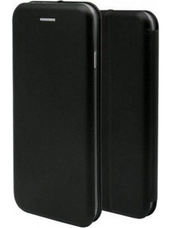 Xiaomi Redmi Note 7/7 Pro - Δερμάτινη Μαγνητική Αναδιπλούμενη Book Case με Ενσωματωμένη Θήκη Σιλικόνης - Black (oem)