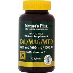 Nature's Plus Cal Mag Vit D Vit K2 90 Ταμπλέτες