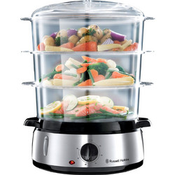 Russell Hobbs Ατμομάγειρας 9lt 800W με 3 Επίπεδα Μαγειρέματος 19270-56
