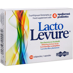 Uni-Pharma Lacto Levure Προβιοτικά 10 Κάψουλες