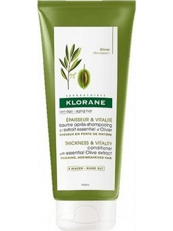 Klorane Baume A L'Extrait Essentiel D' Olivier Conditioner για Όγκο για Λεπτά Μαλλιά 200ml