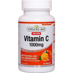 Natures Aid Vitamin C 1000mg Low Acid 30 Ταμπλέτες