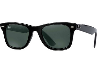 Ray-Ban RB4340 601/50 Ανδρικά Γυαλιά Ηλίου Τετράγωνα Κοκάλινα Μαύρα με Μαύρο Polarized Φακό