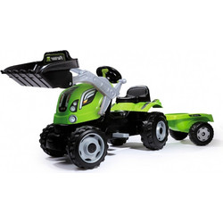 Smoby Farmer Max Ποδοκίνητος Παιδικός Εκσκαφέας με Καρότσα Πράσινος