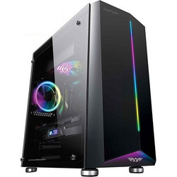 Armaggeddon Nimitz N7 Black Gaming Midi Tower Κουτί Υπολογιστή RGB με Πλαϊνό Παράθυρο