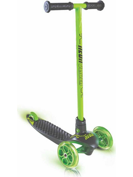 YVolution Neon Glider Παιδικό Πατίνι Τρίτροχο με Φωτάκια Πράσινο