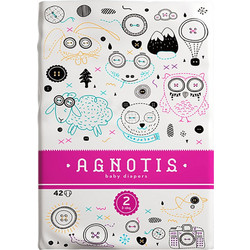 Agnotis Baby Diapers Πάνες No2 3-6Kg 42τμχ