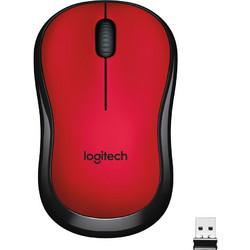 Logitech M220 Silent Ασύρματο Ποντίκι Red