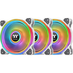 Thermaltake Riing Quad 14 Case Fan 140mm RGB με Σύνδεση 9-Pin (USB 2.0) 3τμχ White