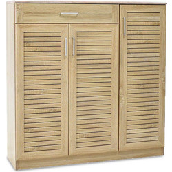 Pakoworld Sante Παπουτσοθήκη Ξύλινη Sonoma Μ120xΠ37xΥ123cm 123-000003