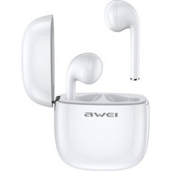 Awei T28 Ακουστικά Bluetooth Earbud Ανθεκτικά στο Νερό White