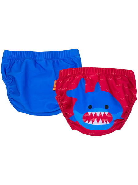 Zoocchini Shark Σετ Βρεφικό Μαγιό Πάνα Σλιπ για Αγόρι Κόκκινο Royal Blue ZOO12112
