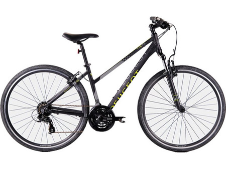 Peugeot T18-FS Ποδήλατο Trekking 28" Αλουμινίου με 24 Ταχύτητες Μαύρο