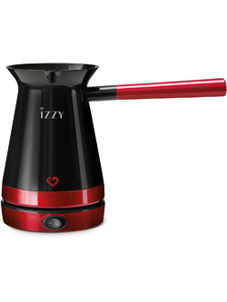 Izzy Milano CP-001 Ηλεκτρικό Μπρίκι 800W 250ml Μαύρο Κόκκινο