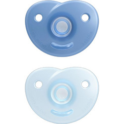 Philips Avent Soothie Ορθοδοντικές Πιπίλες Σιλικόνης 0-6m Blue 2τμχ