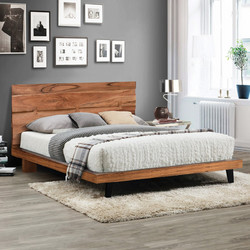 Fansi Κρεβάτι Υπέρδιπλο Ξύλινο 160x200cm HM8472.11