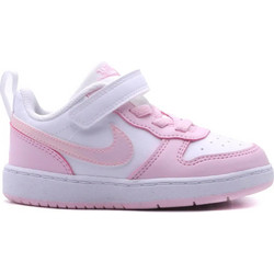 Nike Court Borough Παιδικά Sneakers Λευκά Ροζ DV5458-105